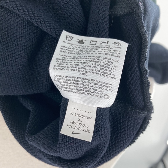 NIKE DRI-Fit Funnel Neck Kangaroo Pocket Sweatshirt Women’s XL - Picture 8 of 8